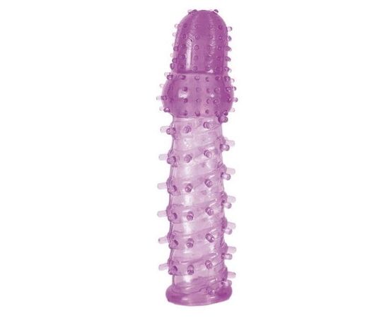 Фиолетовая насадка, удлиняющая половой член, BIG BOY - 13,5 см., фото 