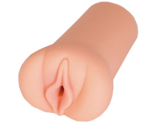 Мягкий мастурбатор в форме вагины с гладкой наружной поверхностью, фото 